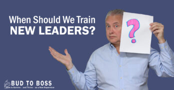 Video splash image: when should we train new leaders?