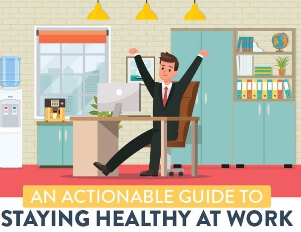 [Infographic] Top Tips To Remain Healthy At Work | Bud To Boss